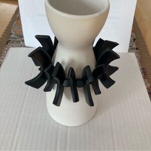 Black Modern Leather Bracelet One-of-a-kind Boho Biker Punk Eye-catching